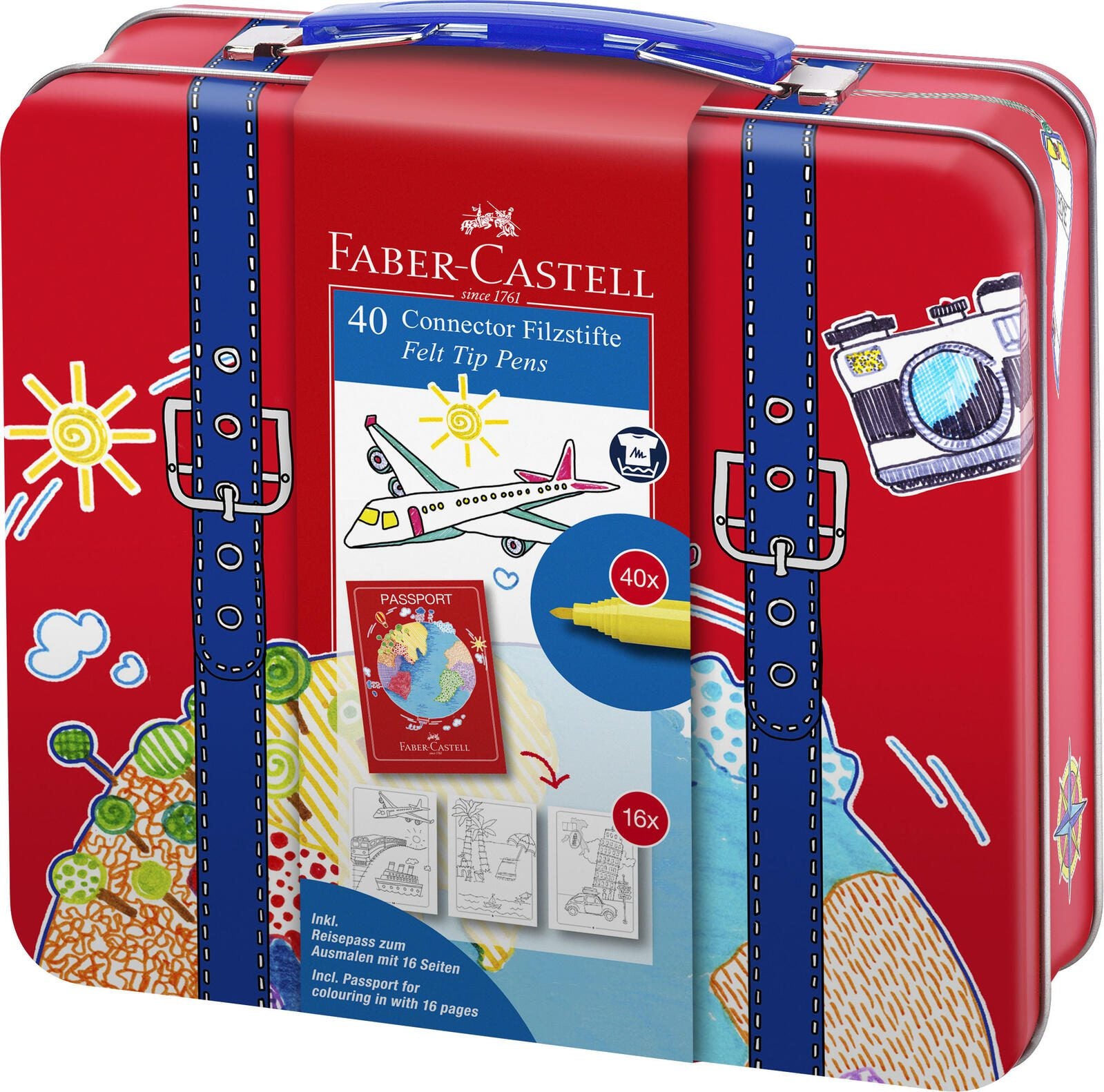 FABER-CASTELL Filzstifte Mehrfarbig 3.0 mm FABER-CASTELL Filzstifte Mehrfarbig 3.0 mm
